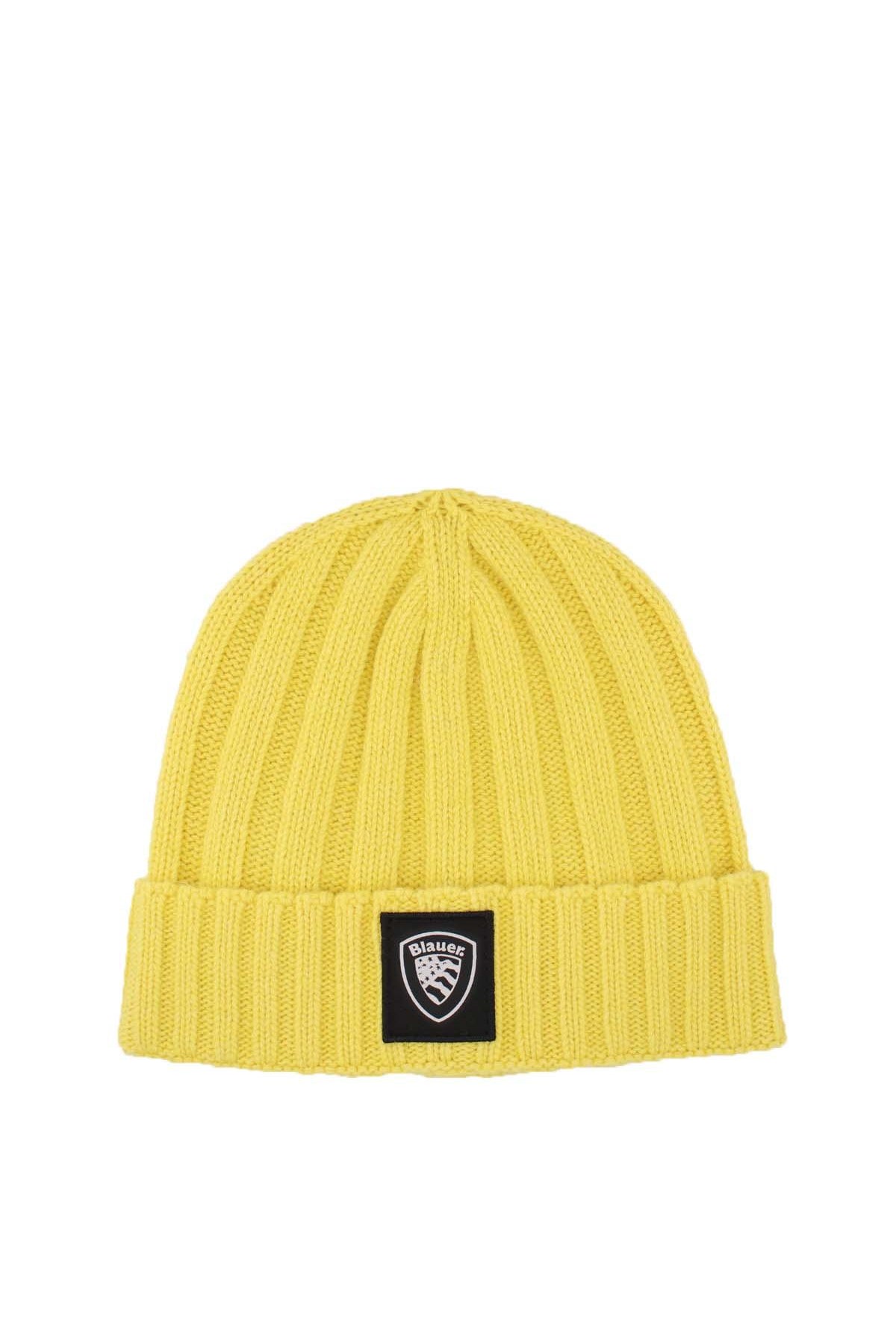 Cappellino in lana con risvolto