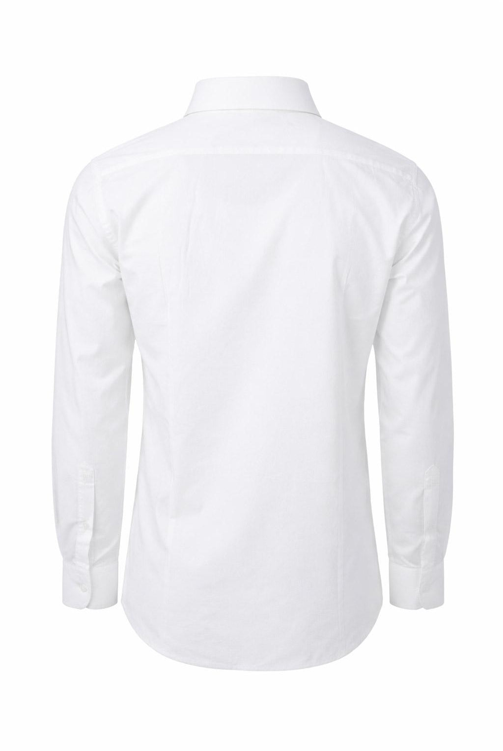 Camicia uomo cotone stretch con logo slim fit