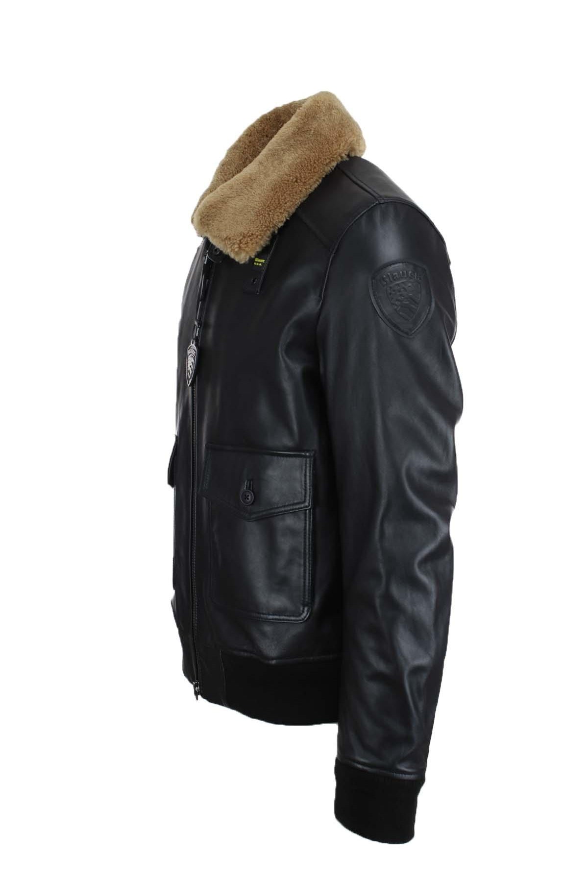 Giubbotto bomber in pelle imbottito CHEITON