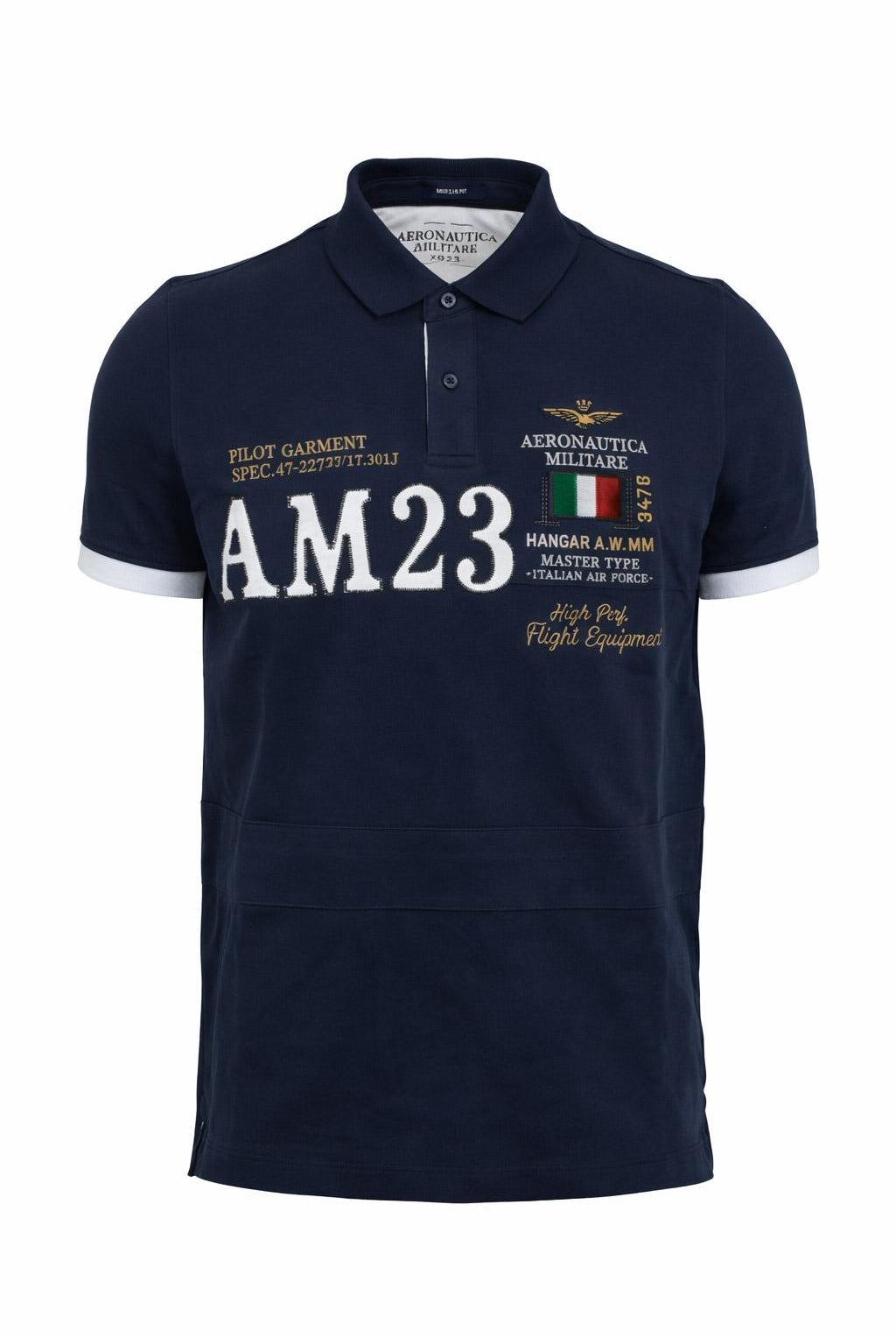 Polo Uomo Piquet Cotone Ricamo Frontale