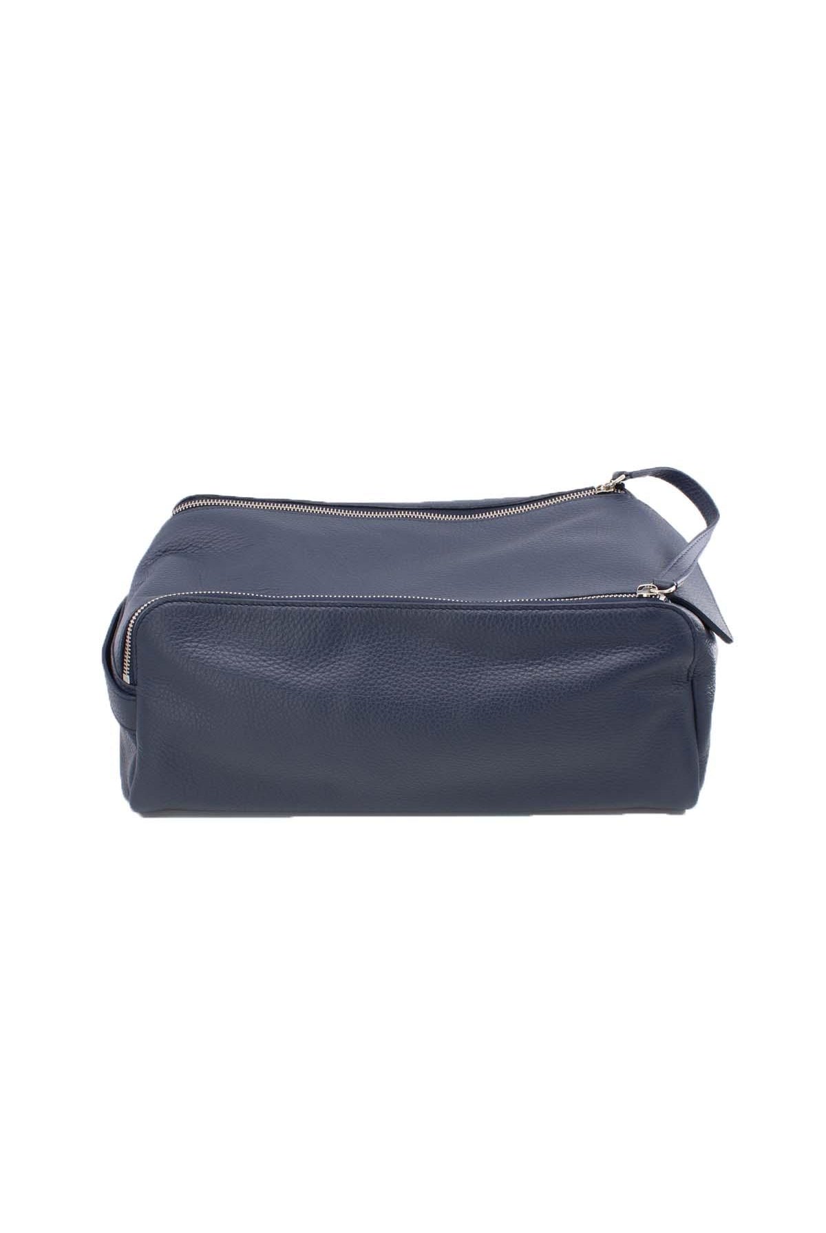 Beauty case uomo in pelle Orciani