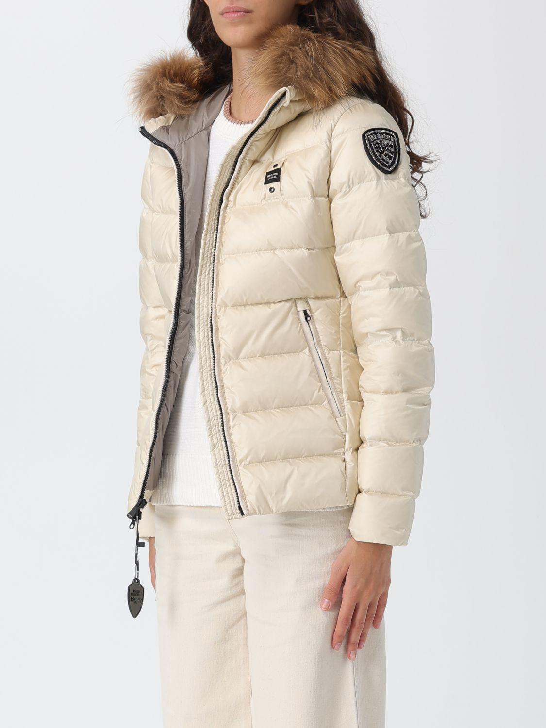 Piumino a onde con bordo in pelliccia ALDIE