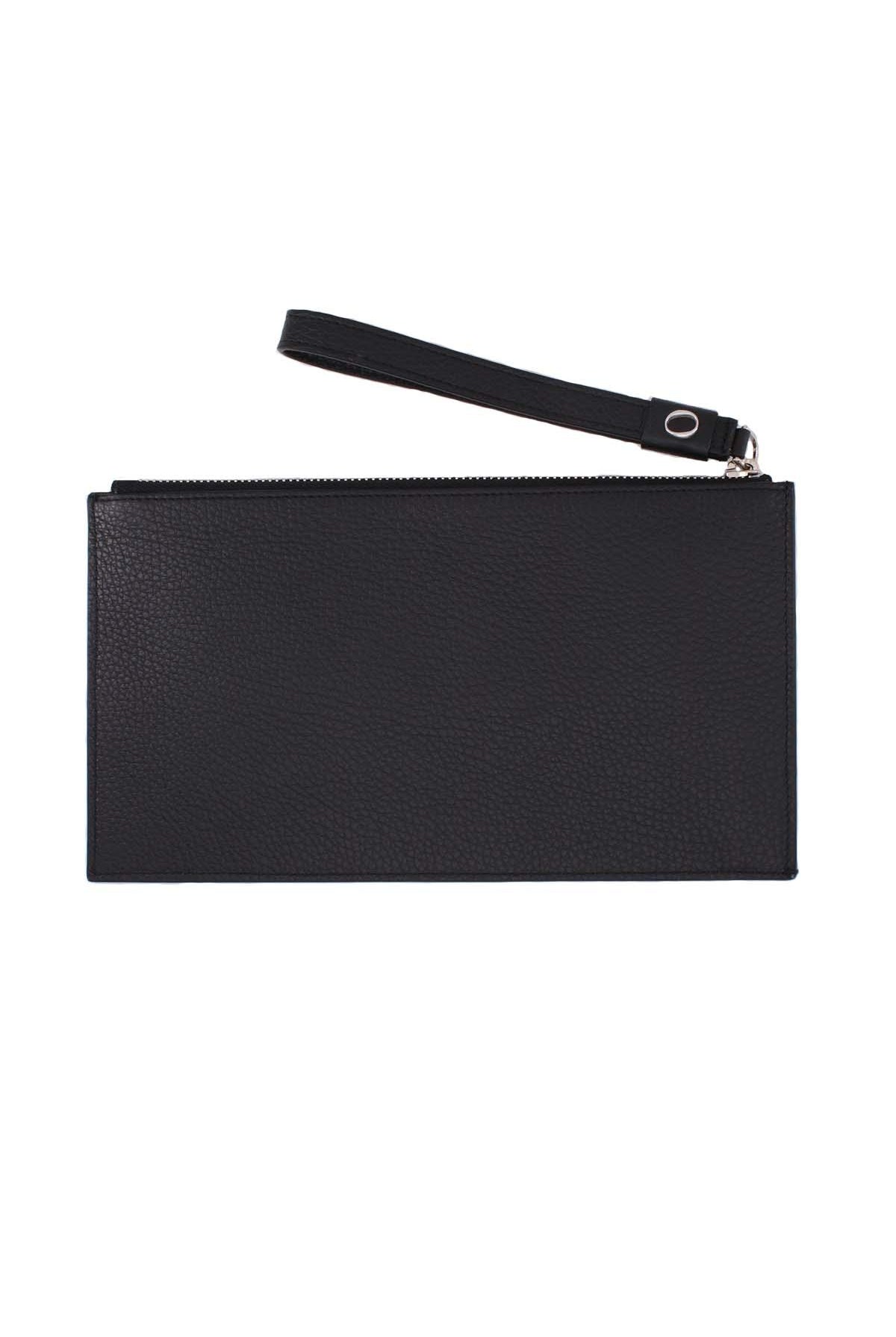 Pochette busta con polsiera in pelle micron