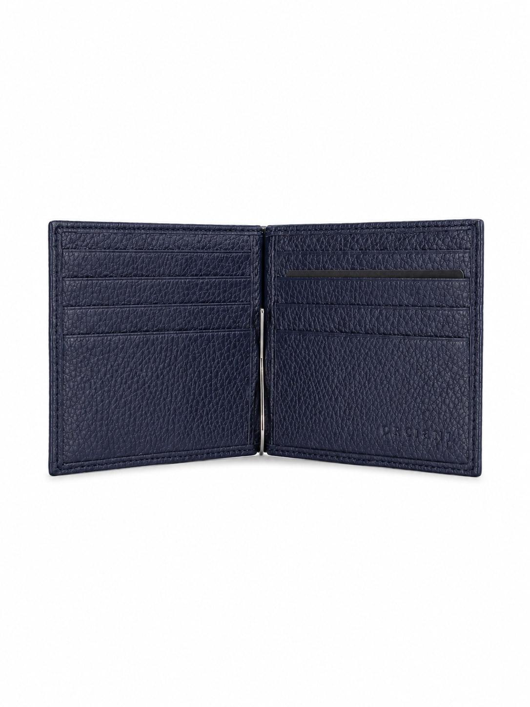 Portafoglio in pelle con clip ferma-banconote
