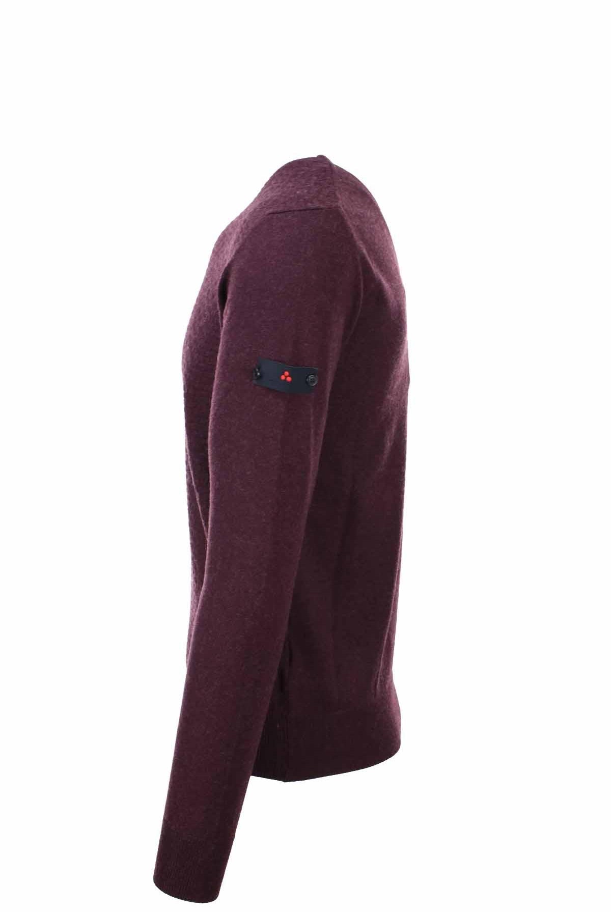 Maglia girocollo con intarsi