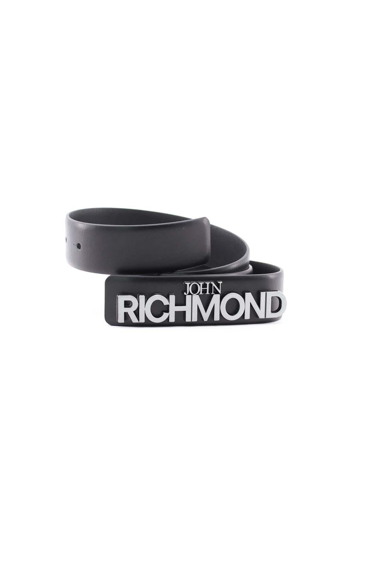 Cintura con placchetta in metallo John Richmond