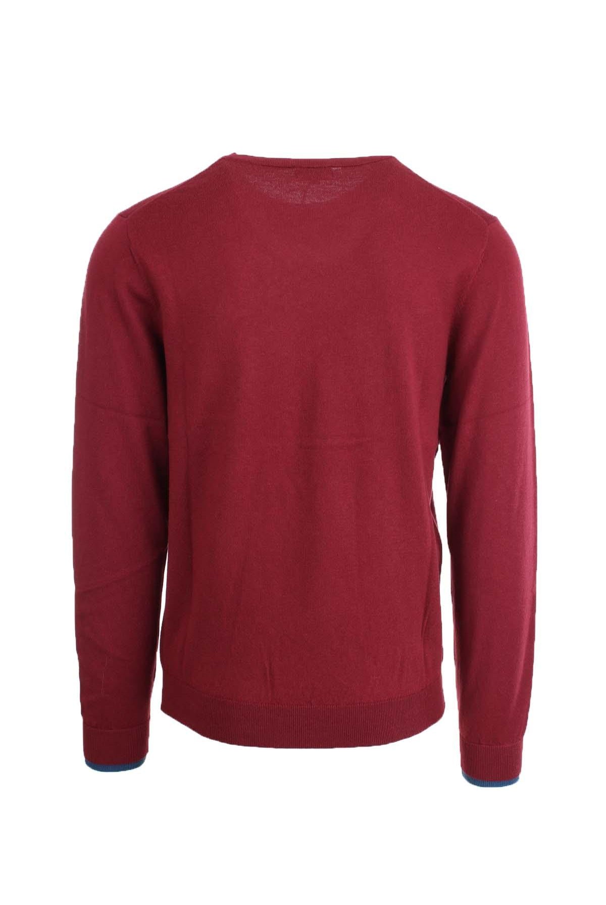 Maglia pullover girocollo lana e cotone