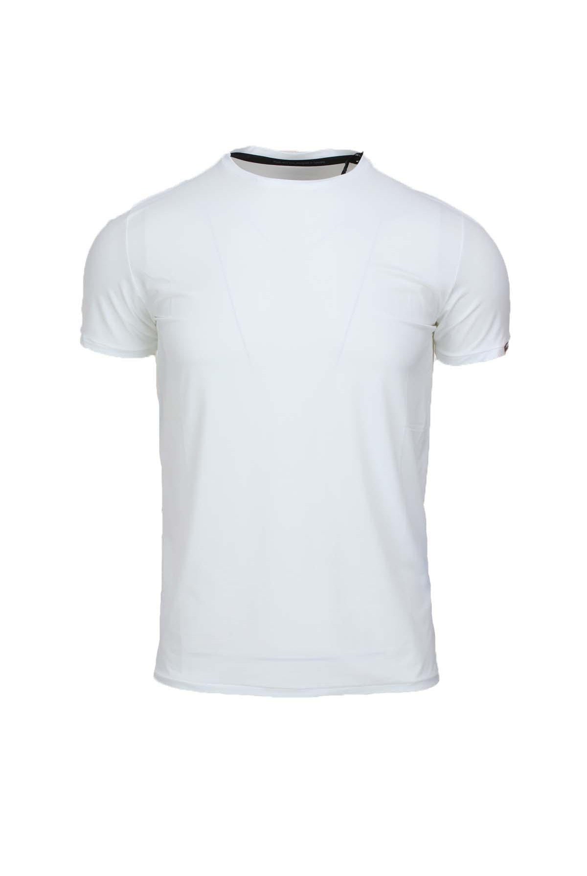 Tshirt mezza manica in tessuto tecnico stretch con logo