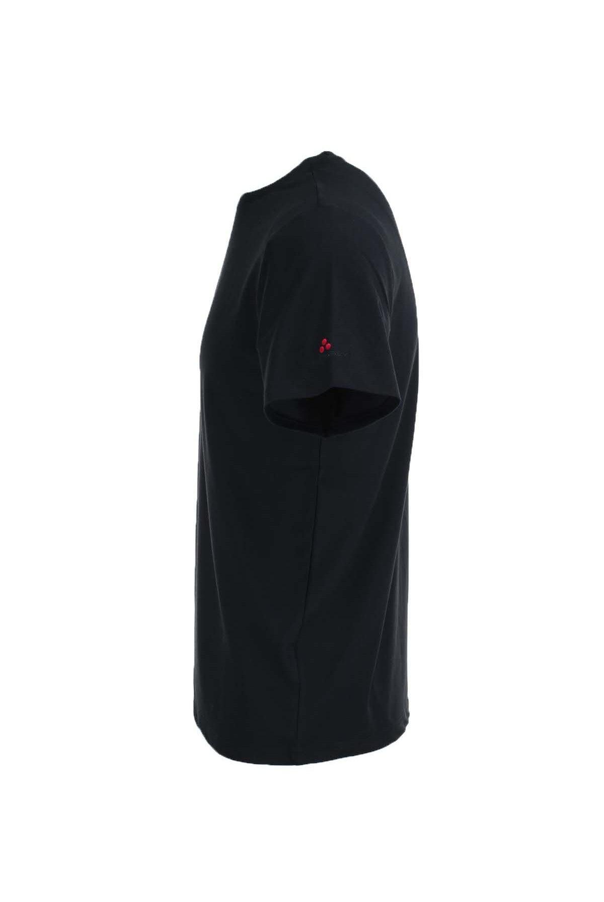 Tshirt in piquet stretch di cotone e seta