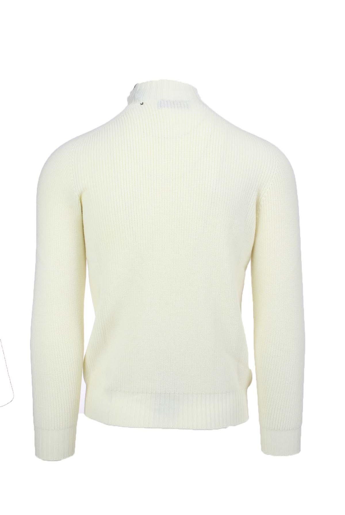 Maglia lupo in lana a coste inglese