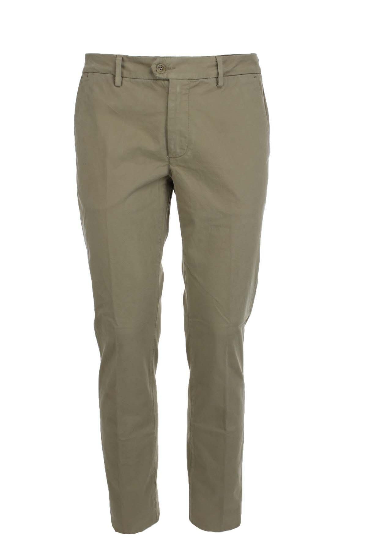Pantalone chino in raso di cotone stretch
