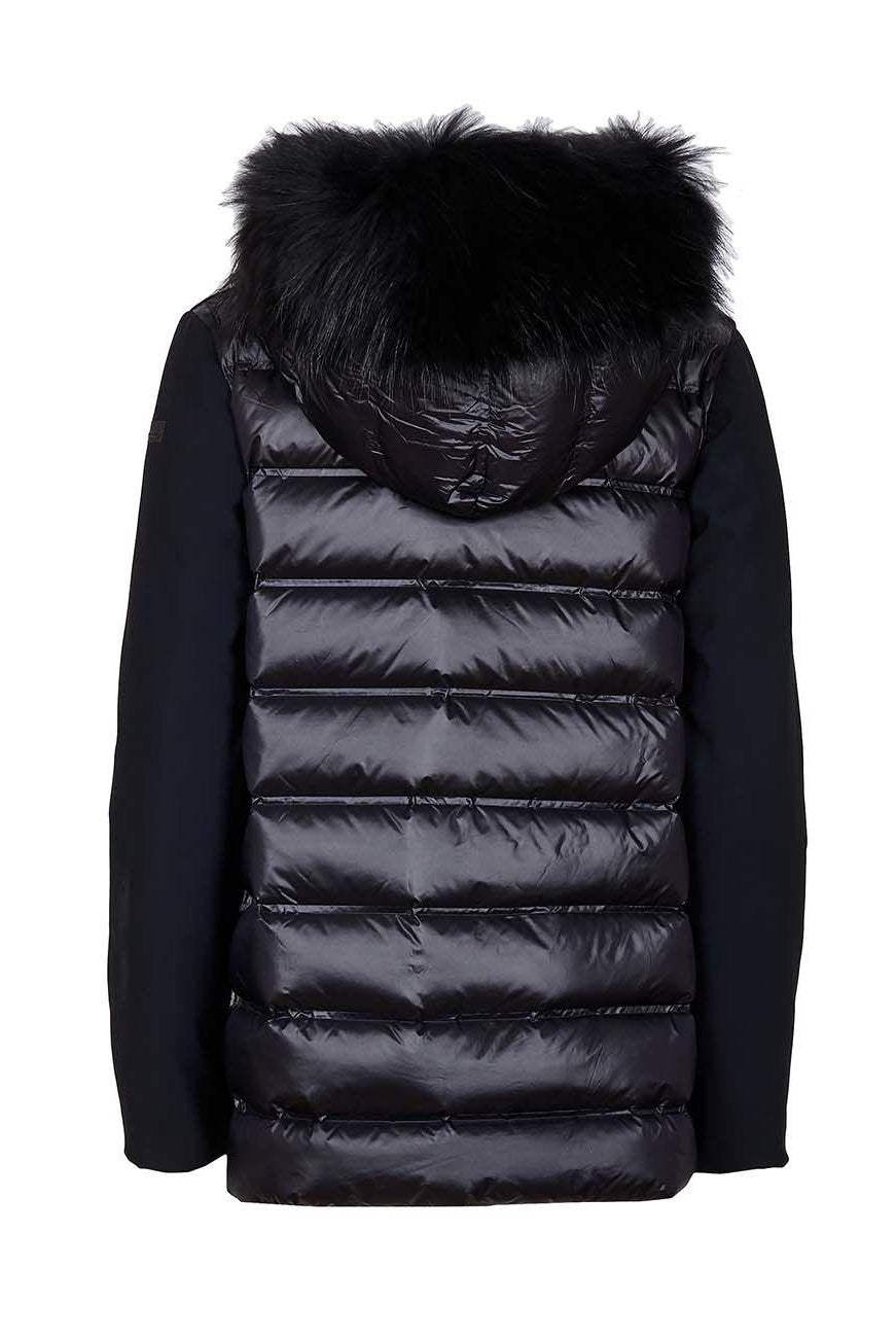 Piumino con pelliccia hybrid zar fur