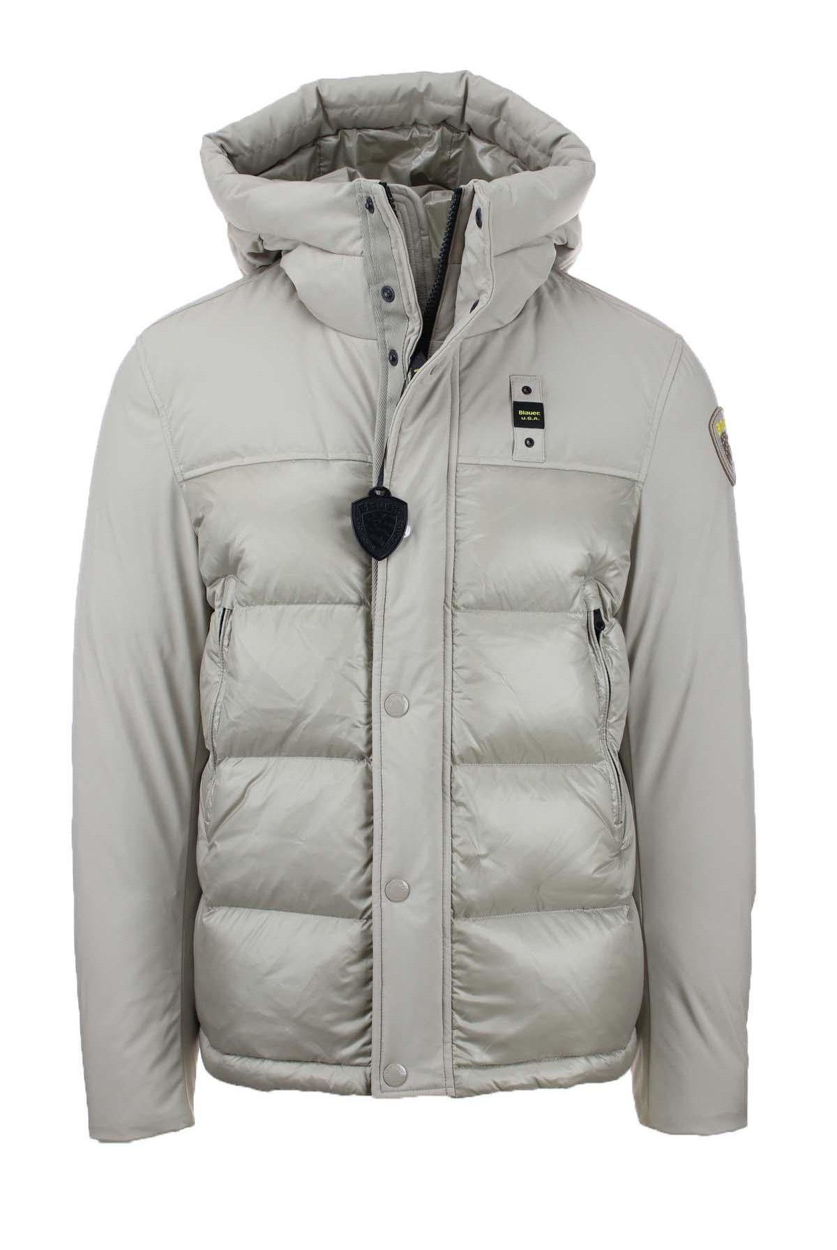 Piumino con cappuccio bitessuto BROOK