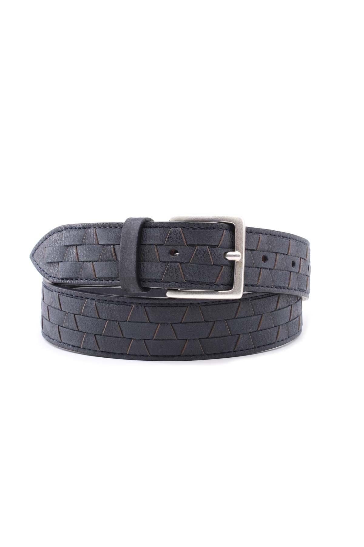 Cintura in pelle Intarsi Chevrette Woven