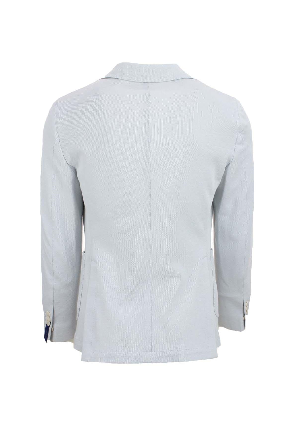 Giacca monopetto sfoderata in tessuto stretch