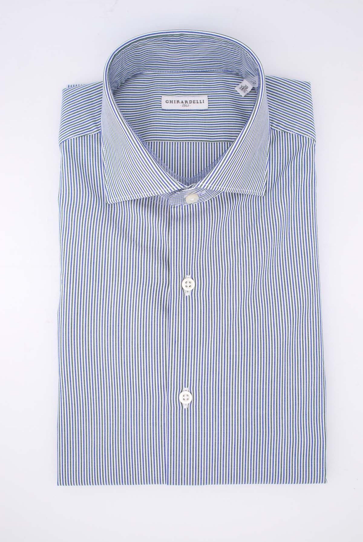 Camicia in cotone a righe multicolor