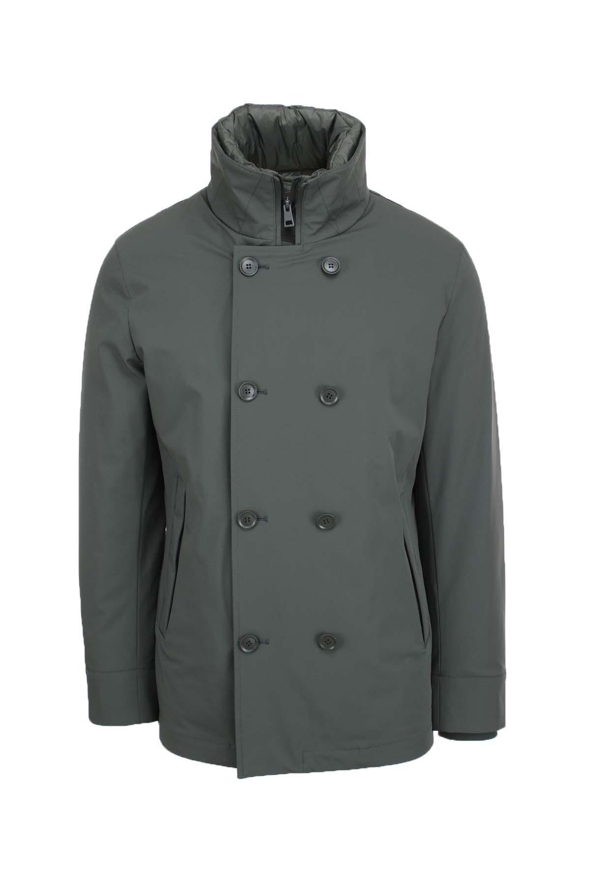 Giacca peacoat doppiopetto con pettorina Edmund