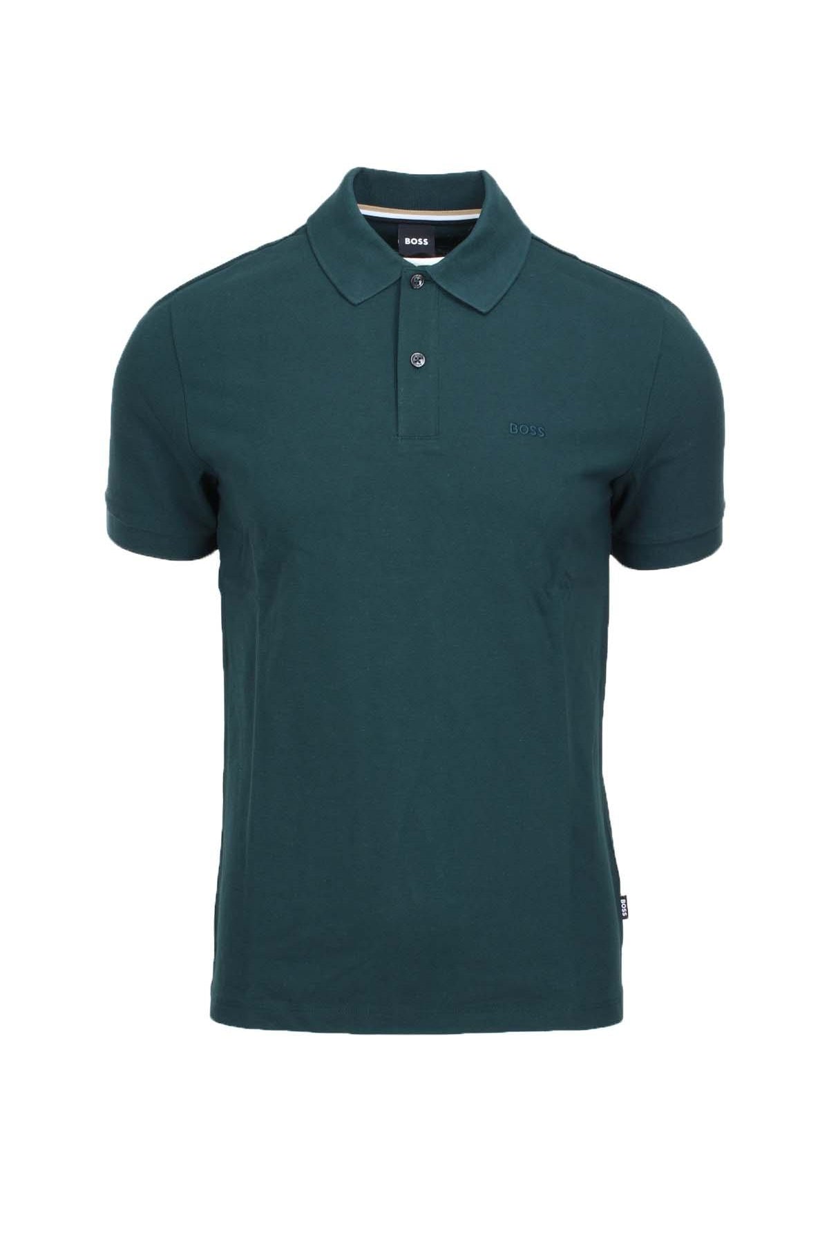 Polo mezza manica in cotone piquet con logo