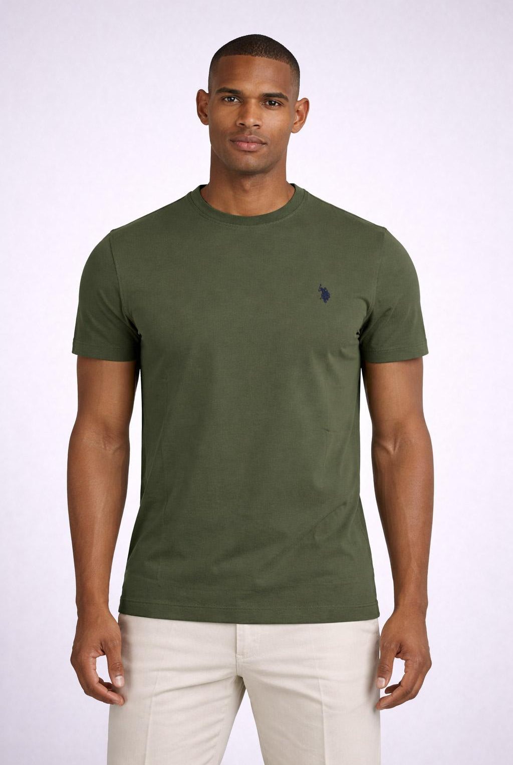 T-shirt uomo in cotone piquet con logo