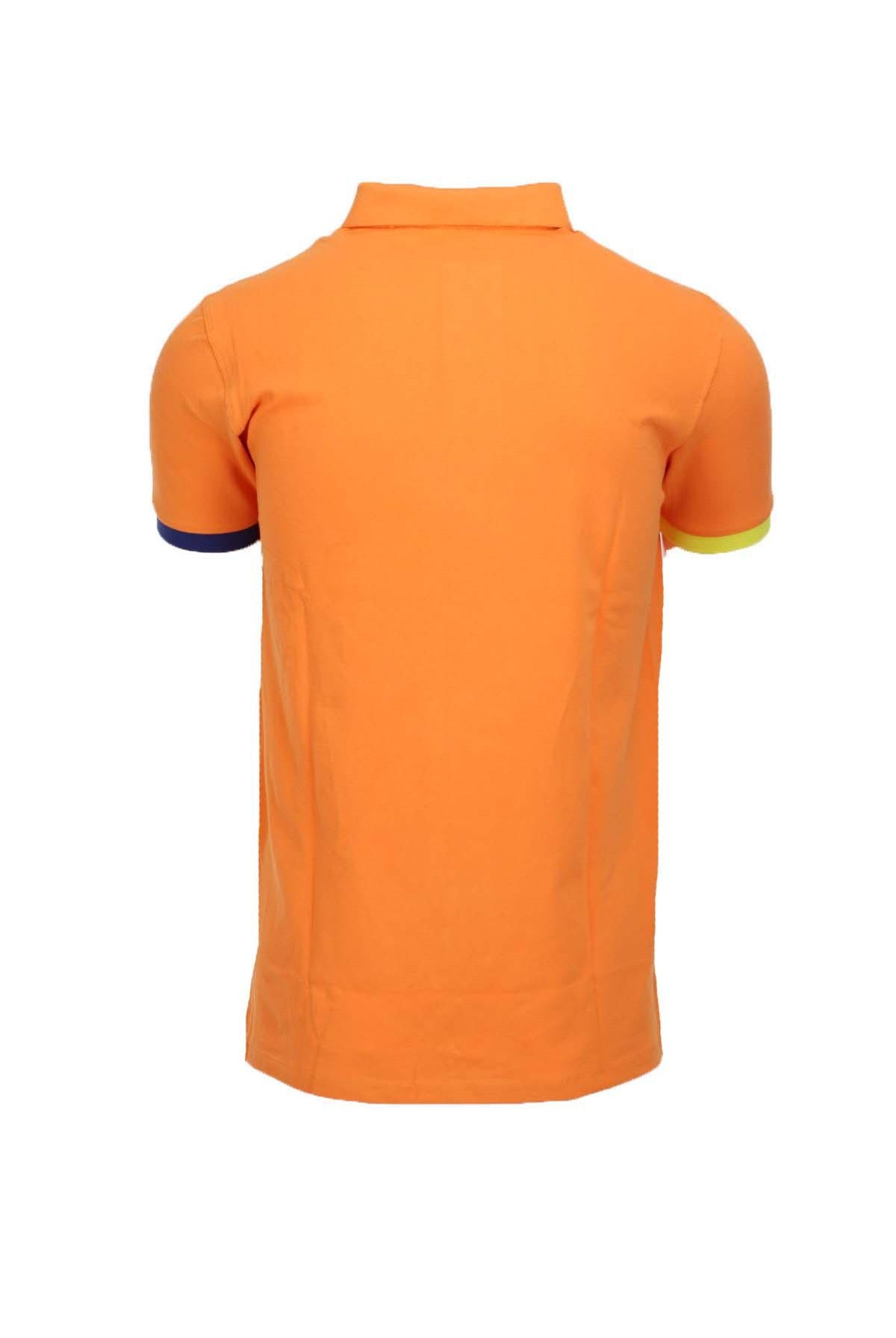 Polo mezza manica con profili in colorati