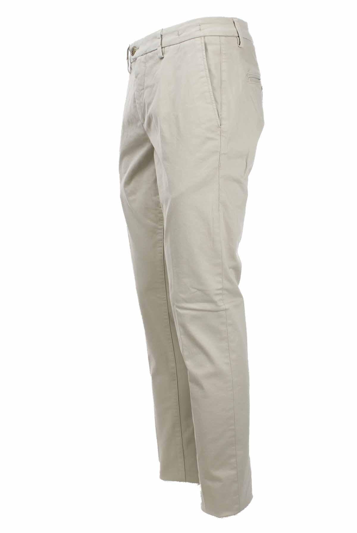 Pantalone chino in raso di cotone stretch