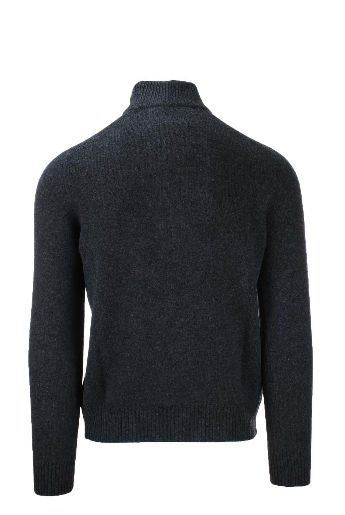 Maglia Lupo zip in lana