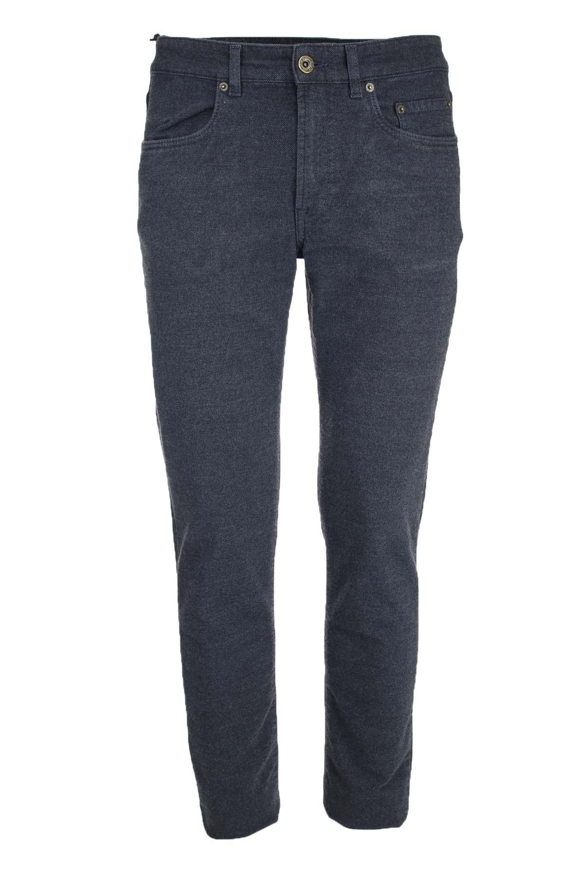 Pantalone 5 tasche micropuntinato stretch