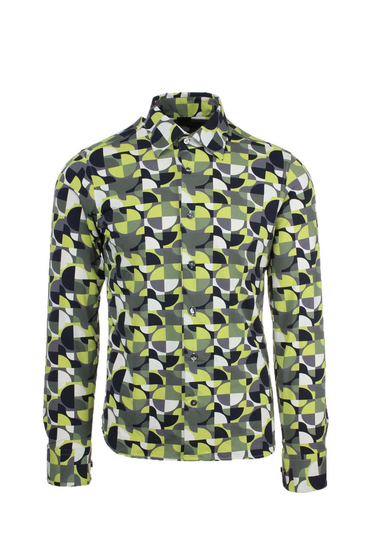 Camicia in tessuto tecnico fantasia