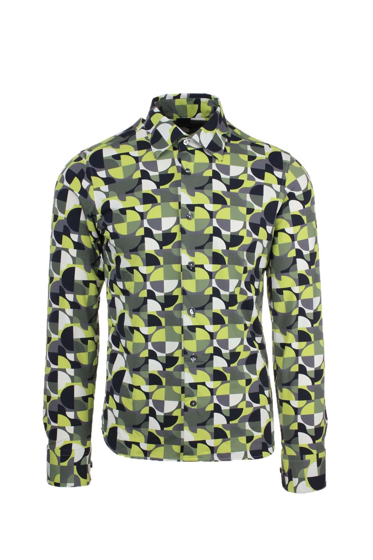 Camicia in tessuto tecnico fantasia