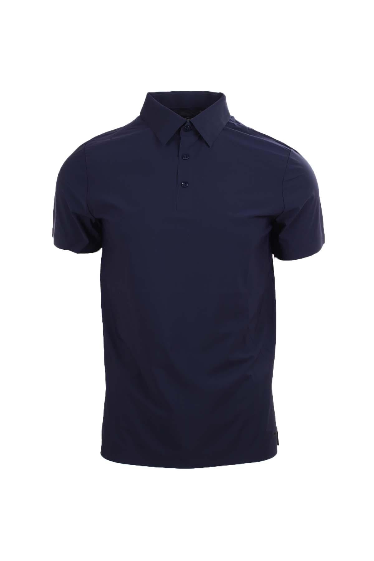 Polo con bottoni in tessuto tecnico Softech