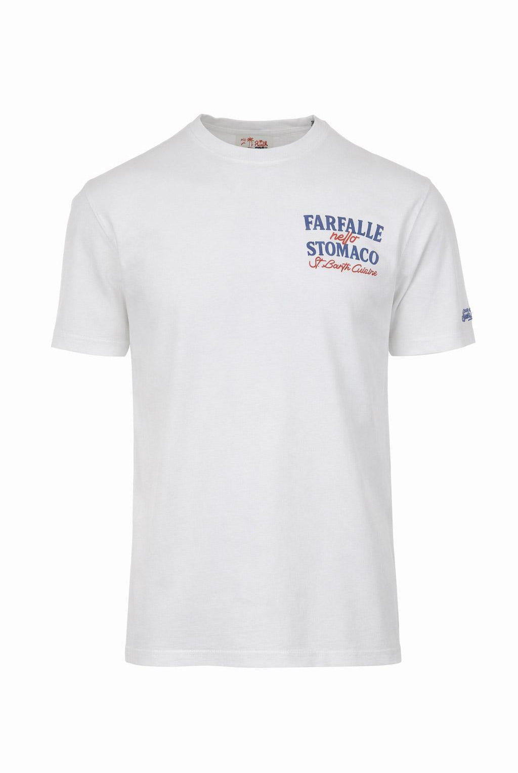 Tshirt Uomo in Cotone con Stampa Farfalle nello Stomaco
