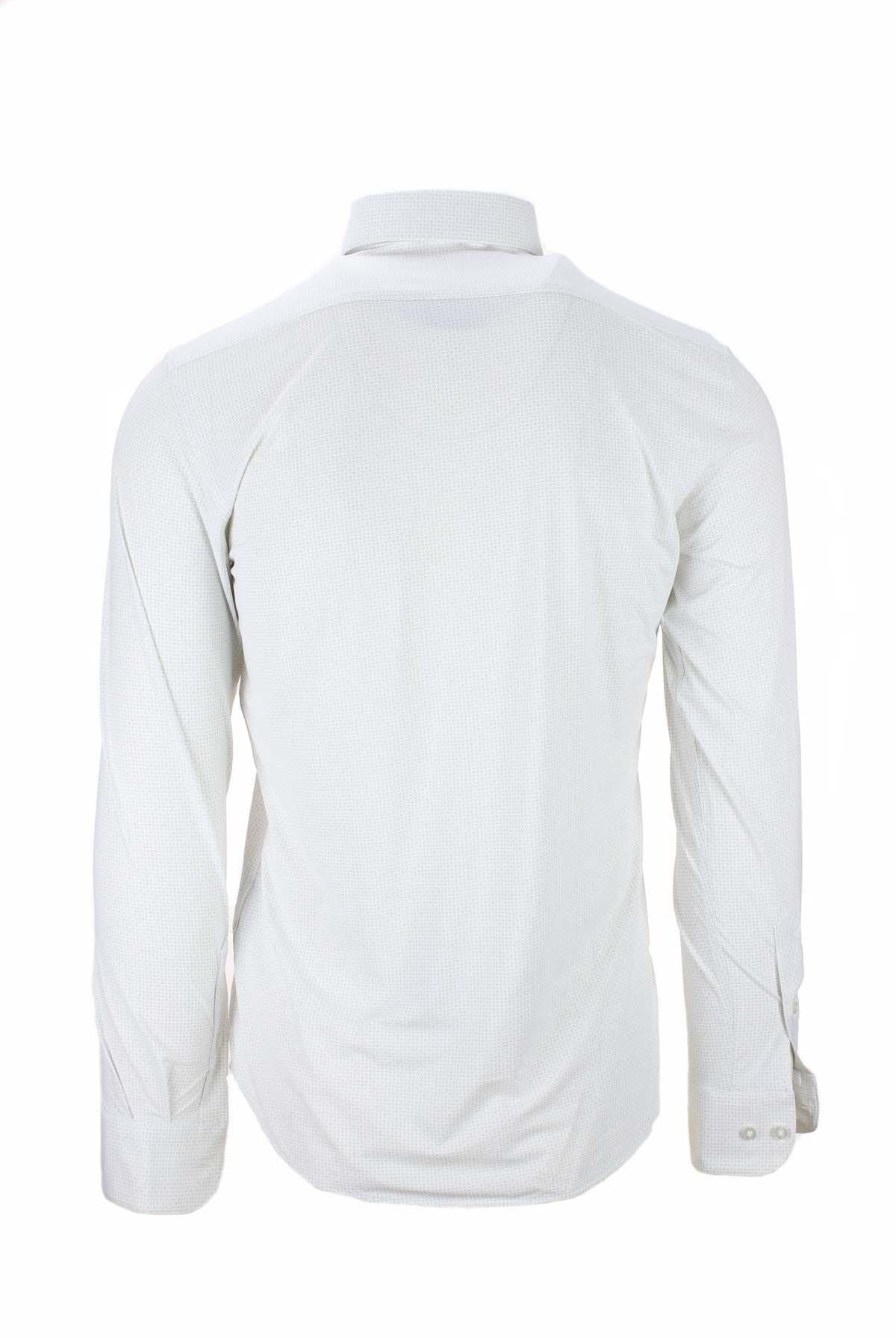 Camicia in tessuto tecnico micro fantasia