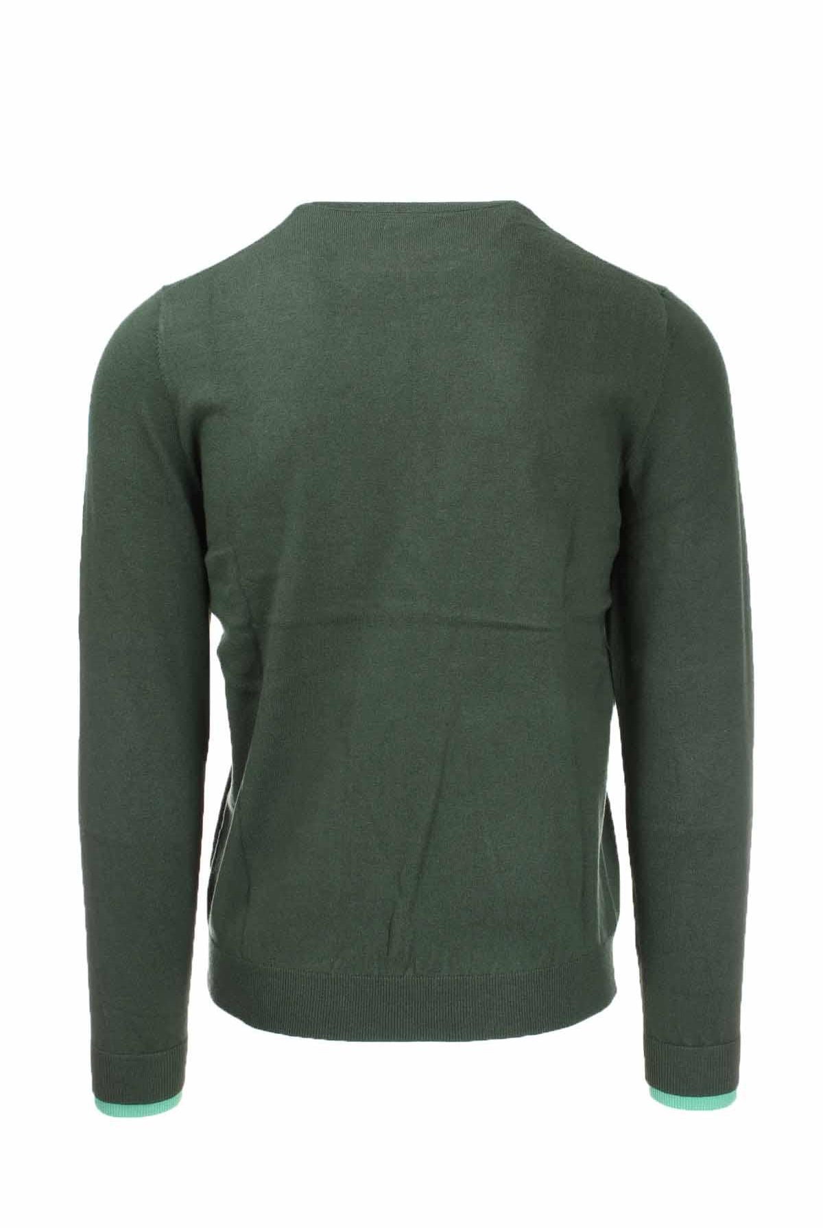 Maglia pullover girocollo lana e cotone