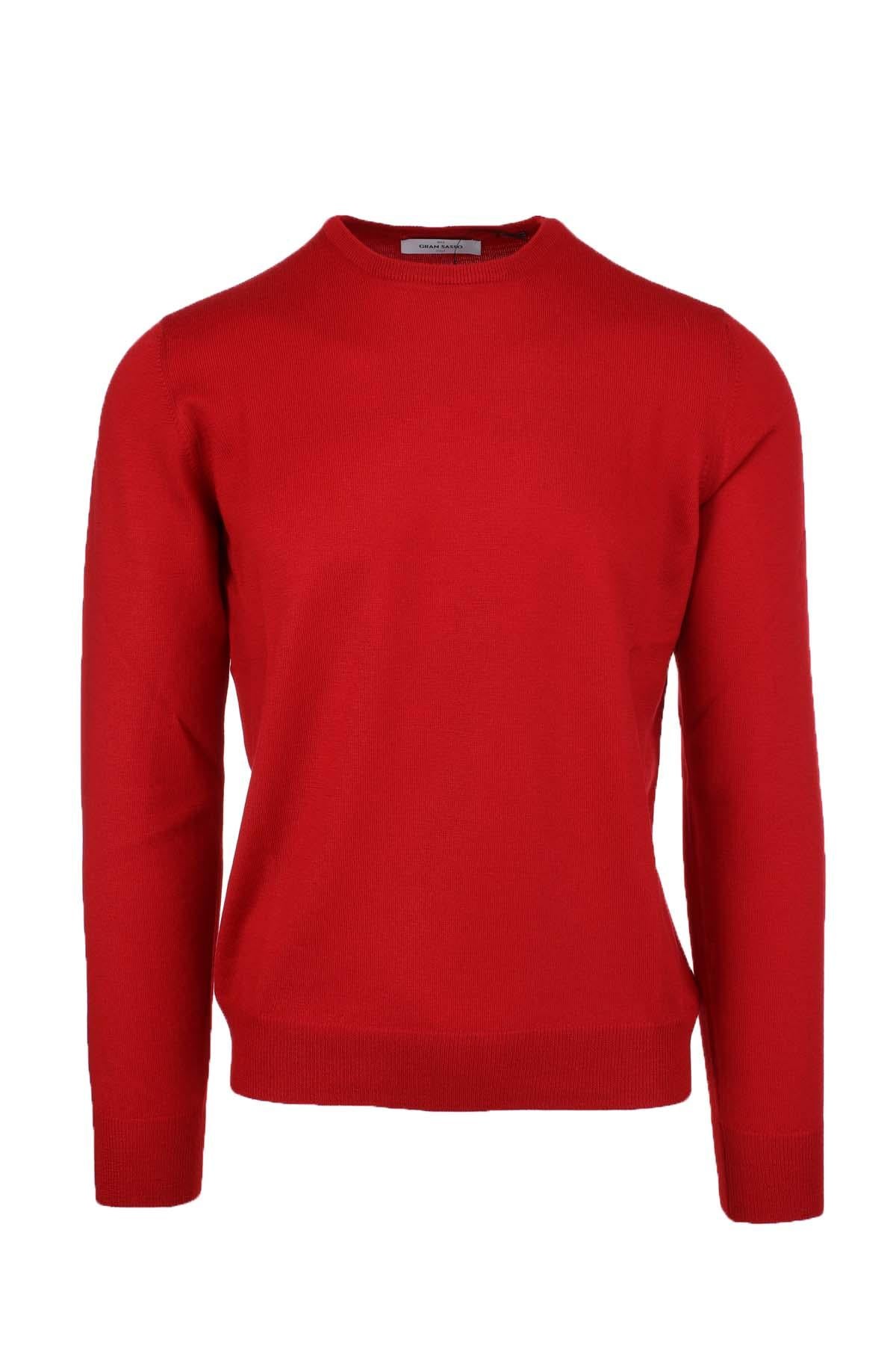 Maglia girocollo in lana merinos