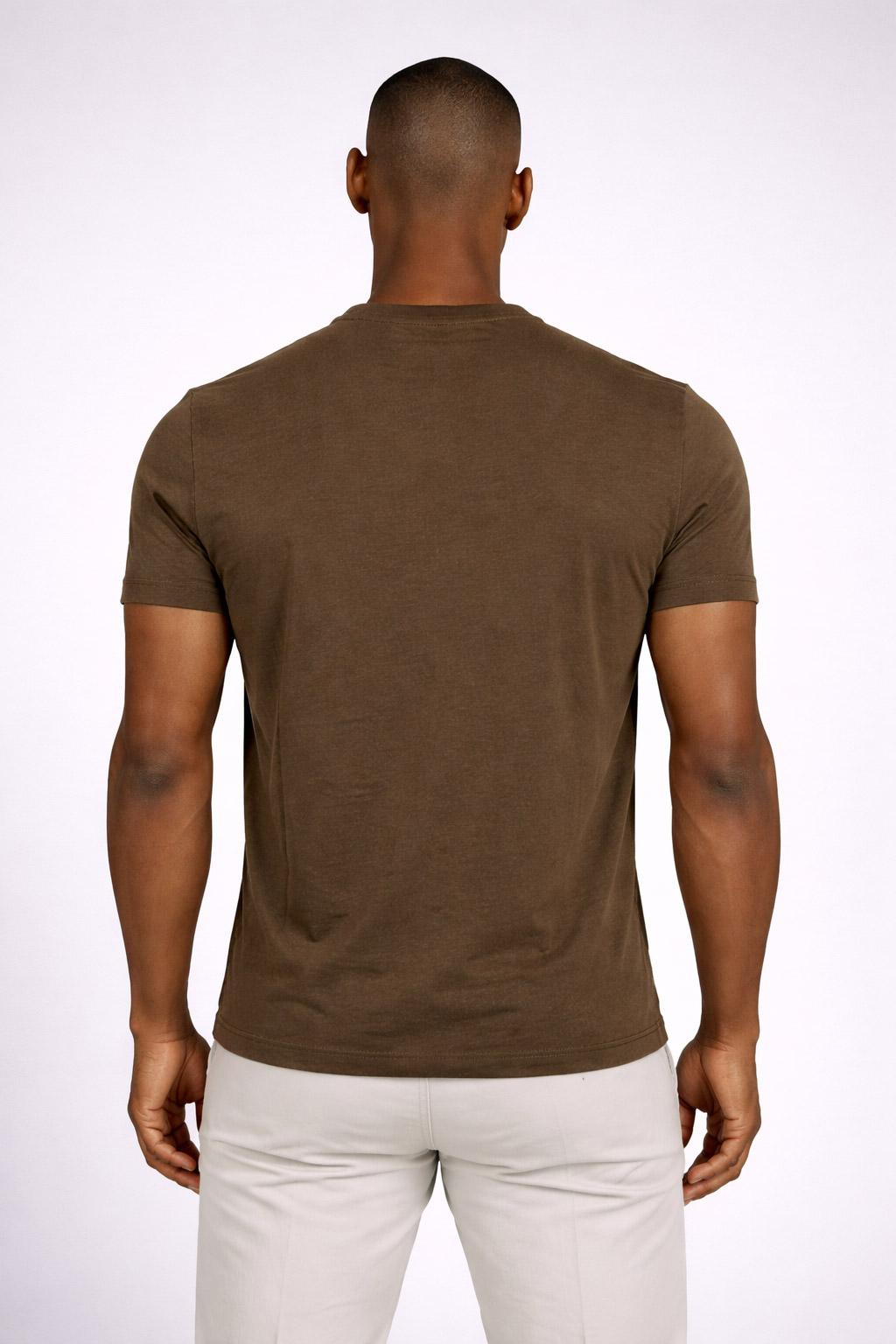 T-Shirt Uomo Cotone con logo ricamato