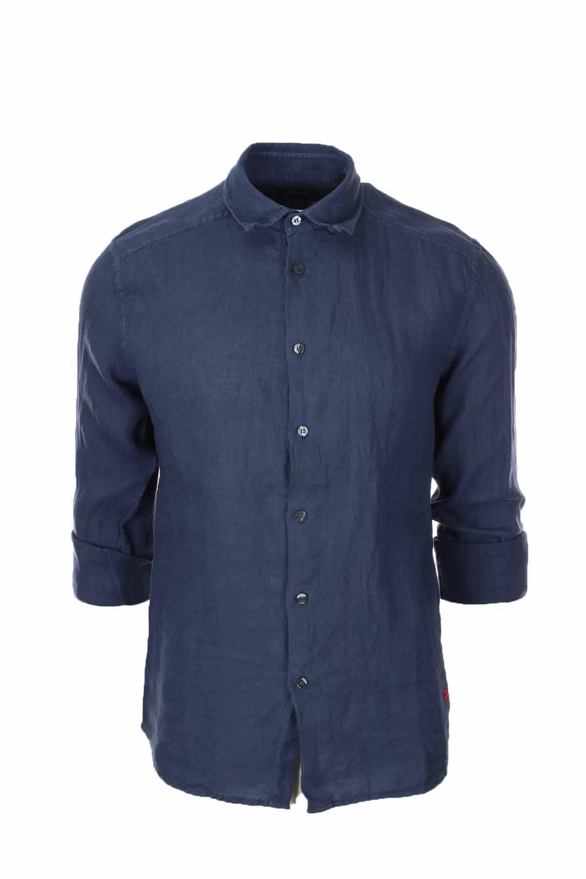 Camicia in lino manica lunga