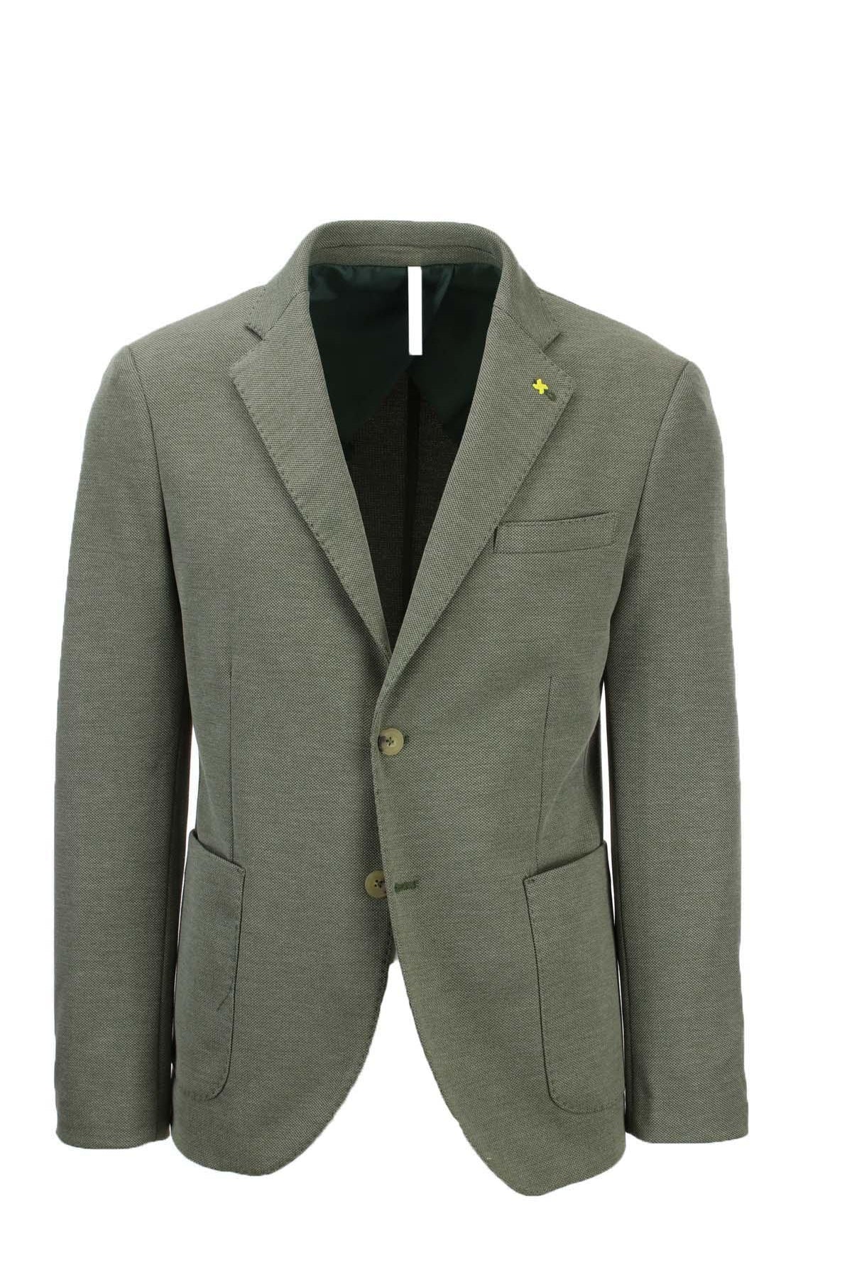 Giacca monopetto in tessuto stretch