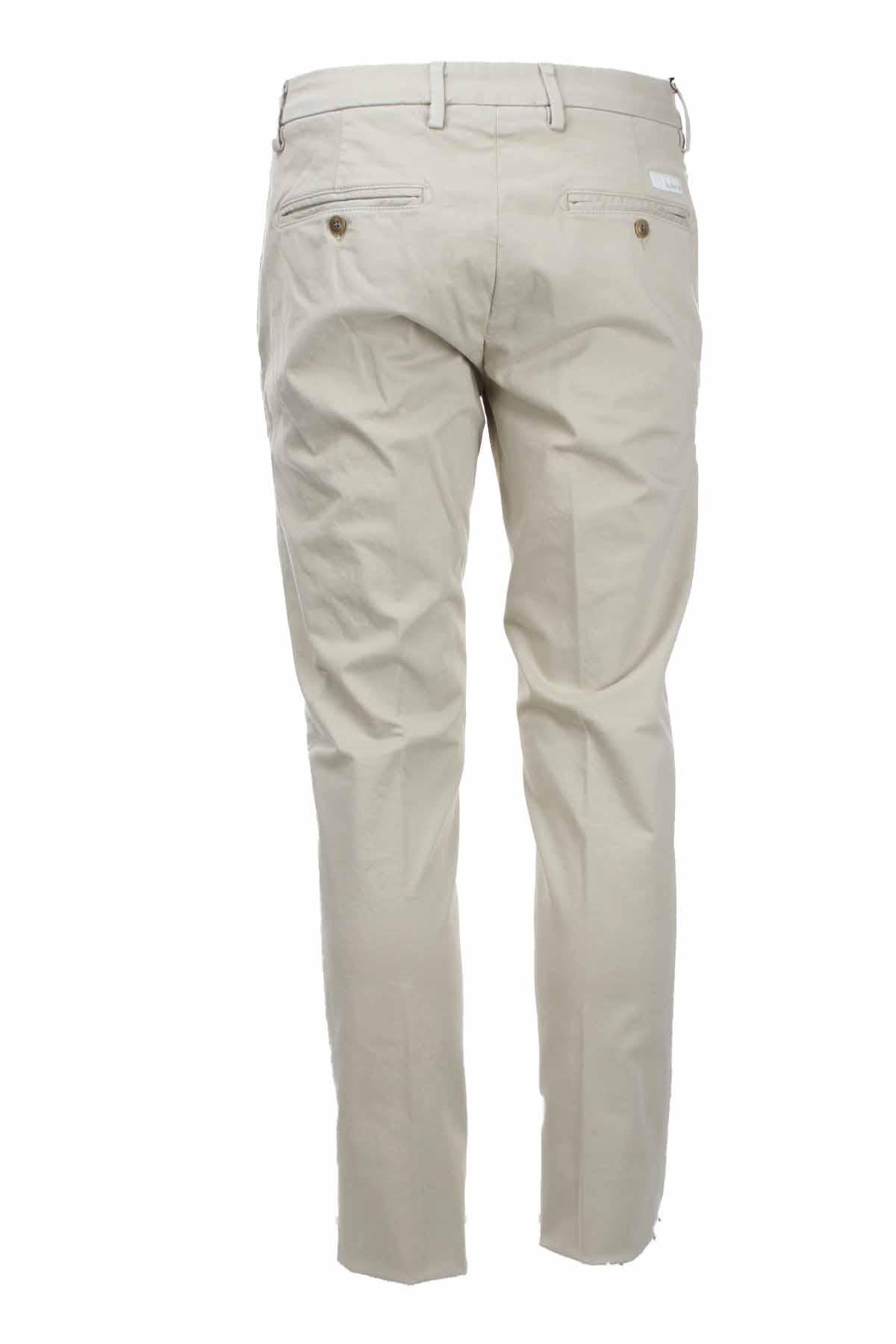 Pantalone chino in raso di cotone stretch