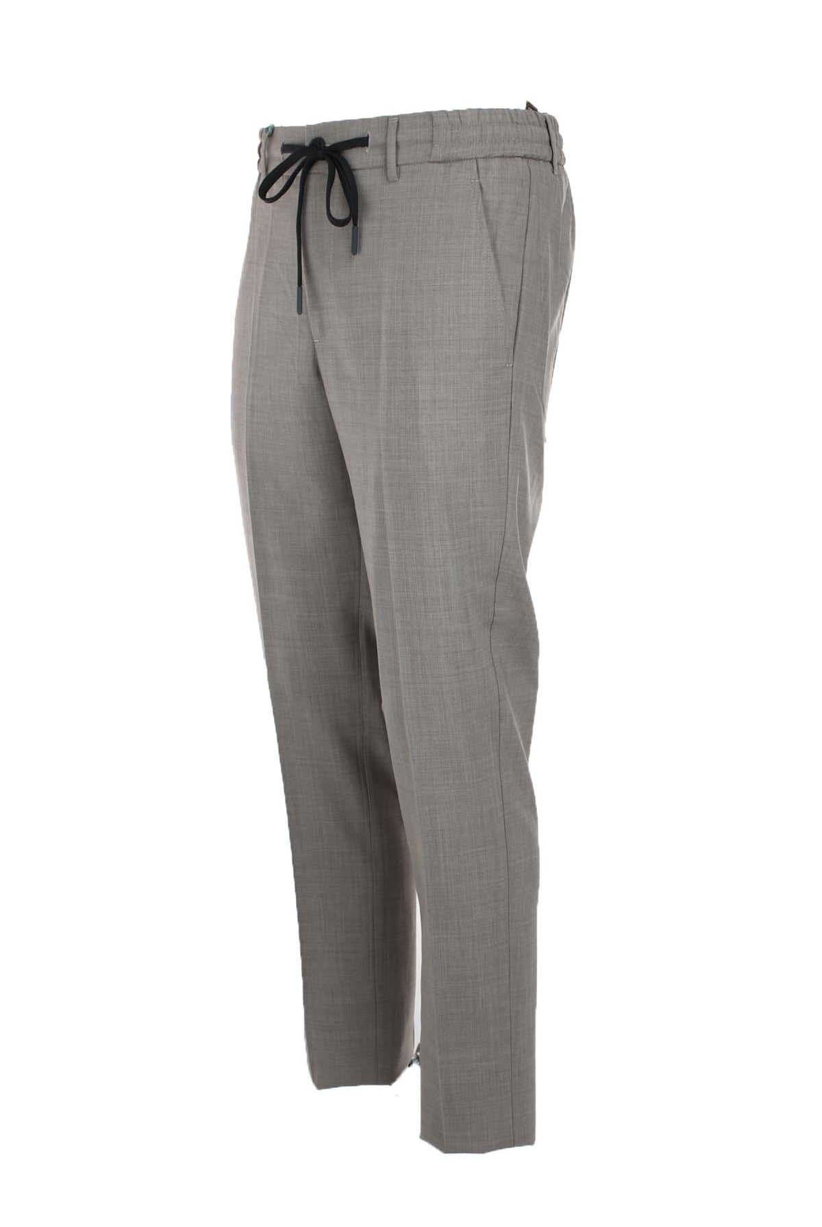 Pantalone in fresco di lana con coulisse elastico