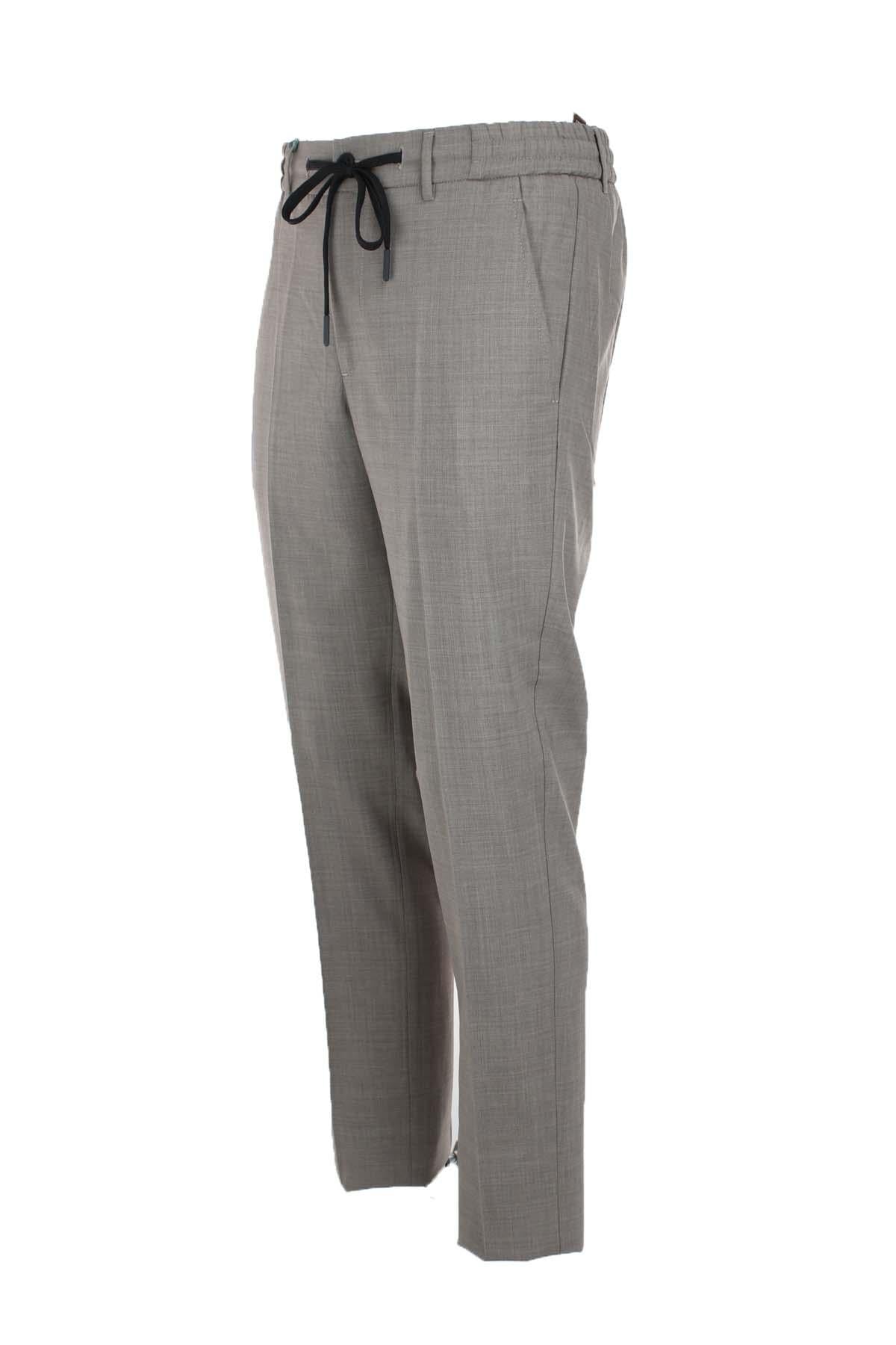 Pantalone in fresco di lana con coulisse elastico