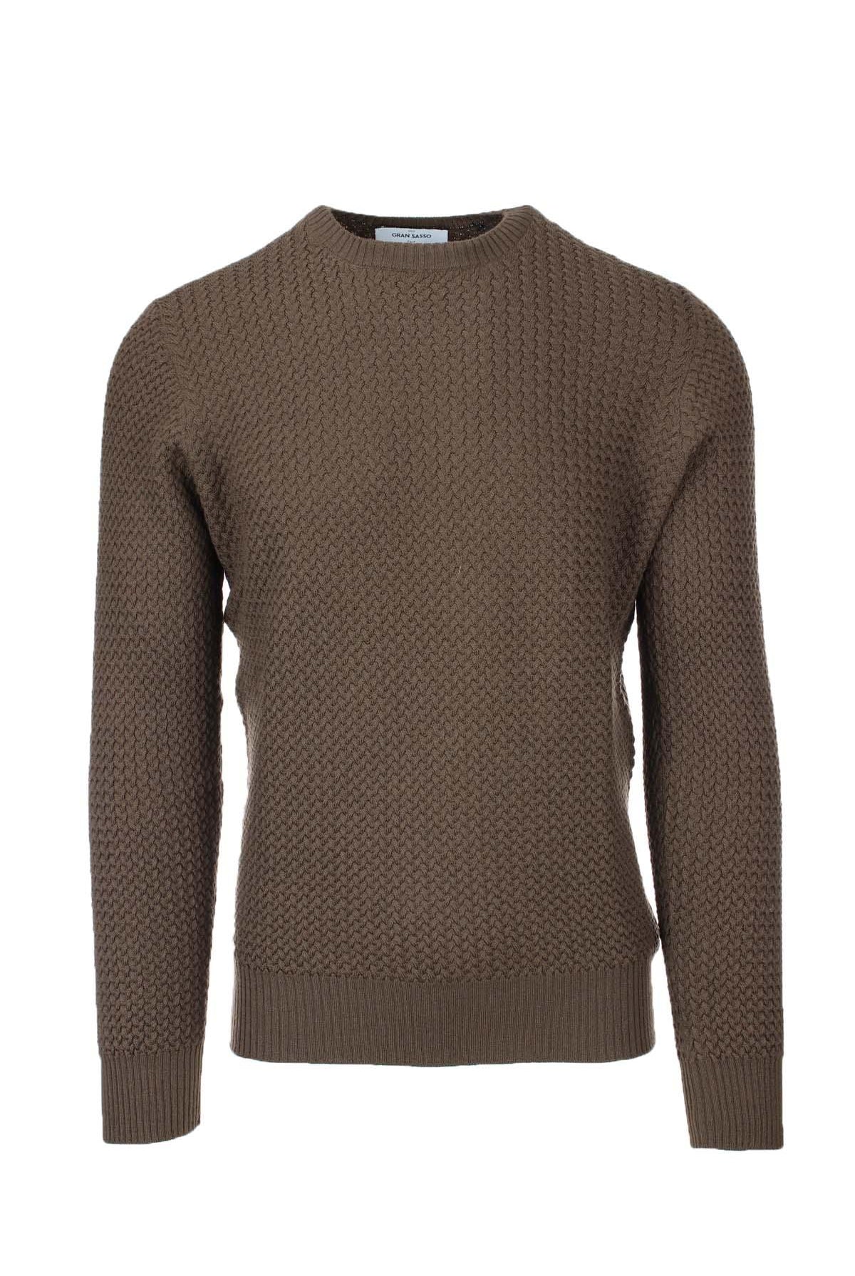 Pullover girocollo microtrecce