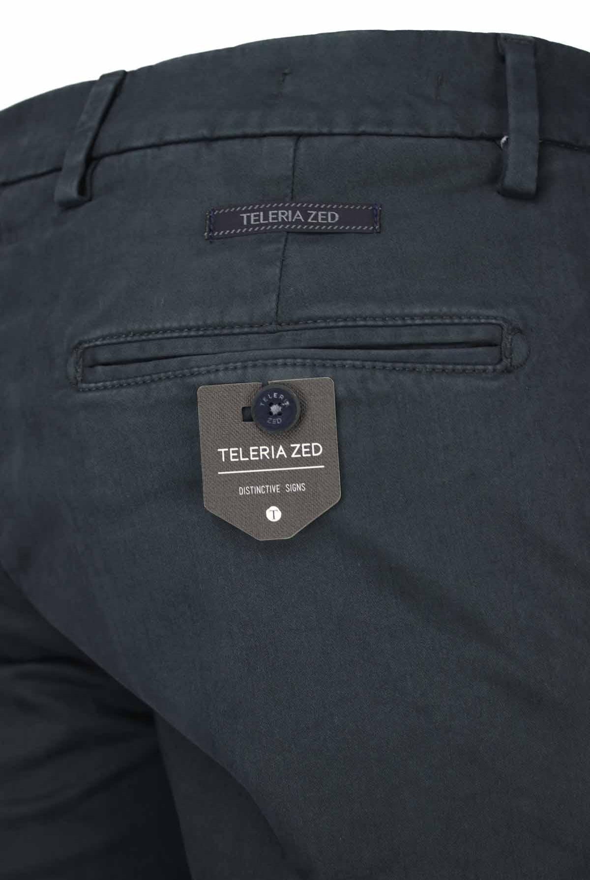 Pantalone chino in raso di cotone stretch