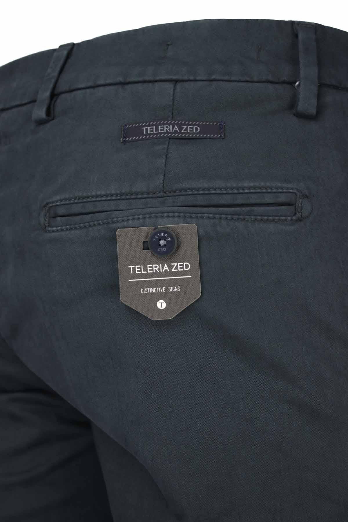 Pantalone chino in raso di cotone stretch