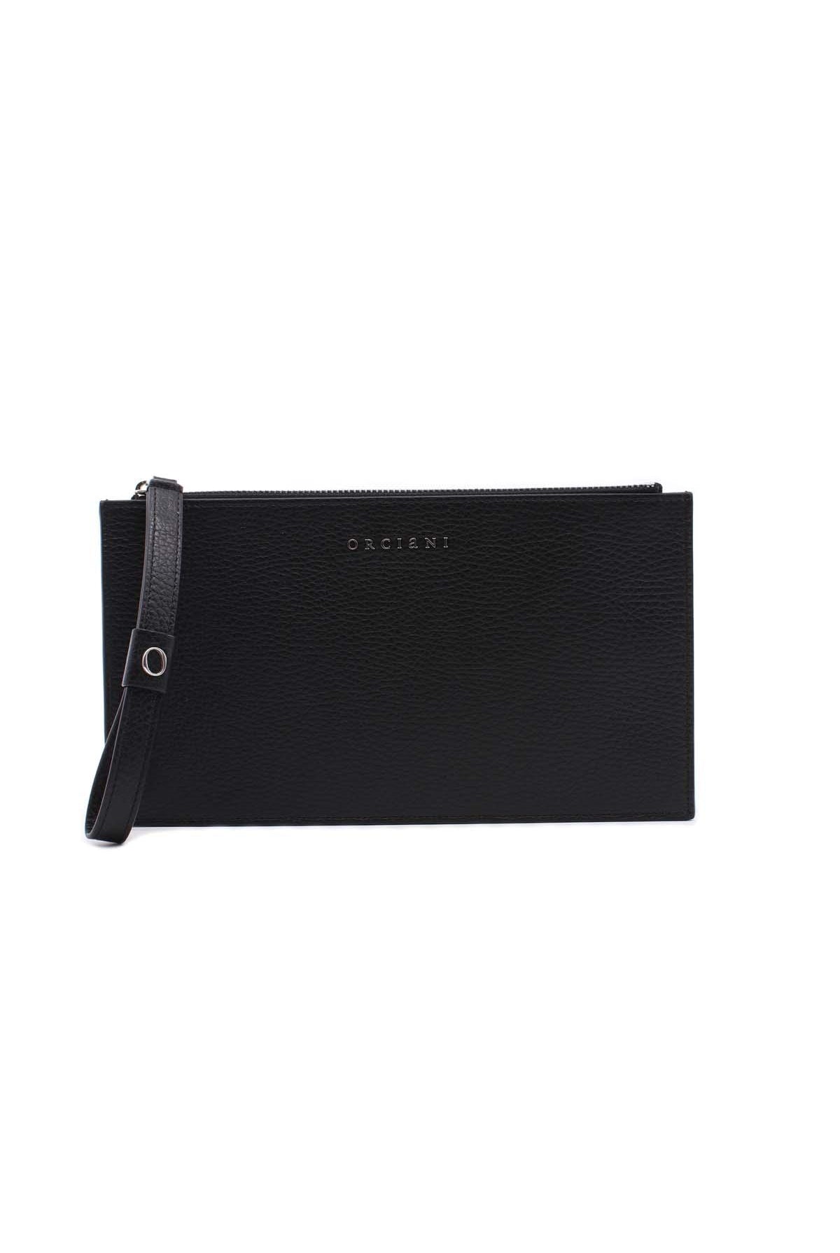 Pochette busta con polsiera in pelle micron