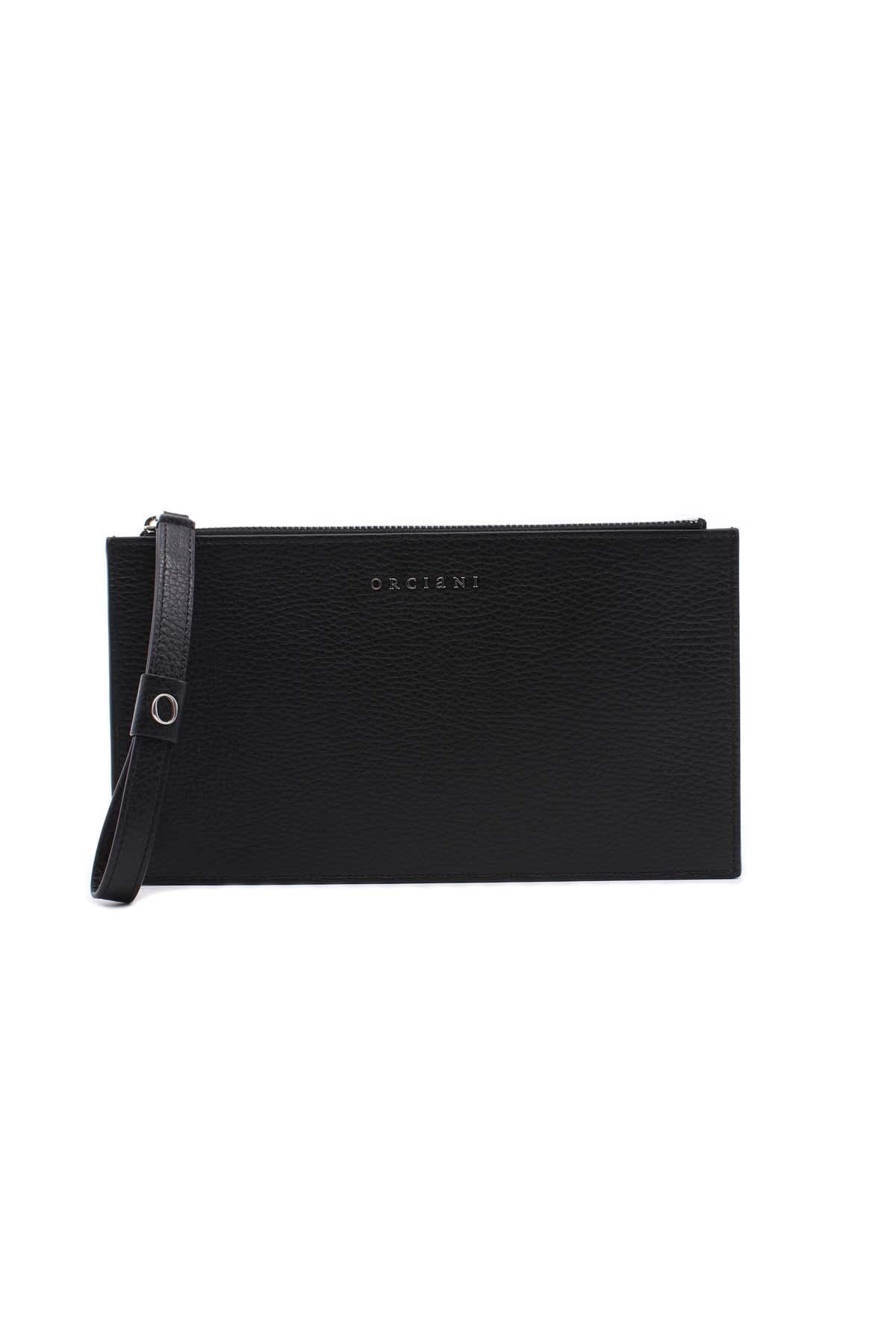 Pochette busta con polsiera in pelle micron