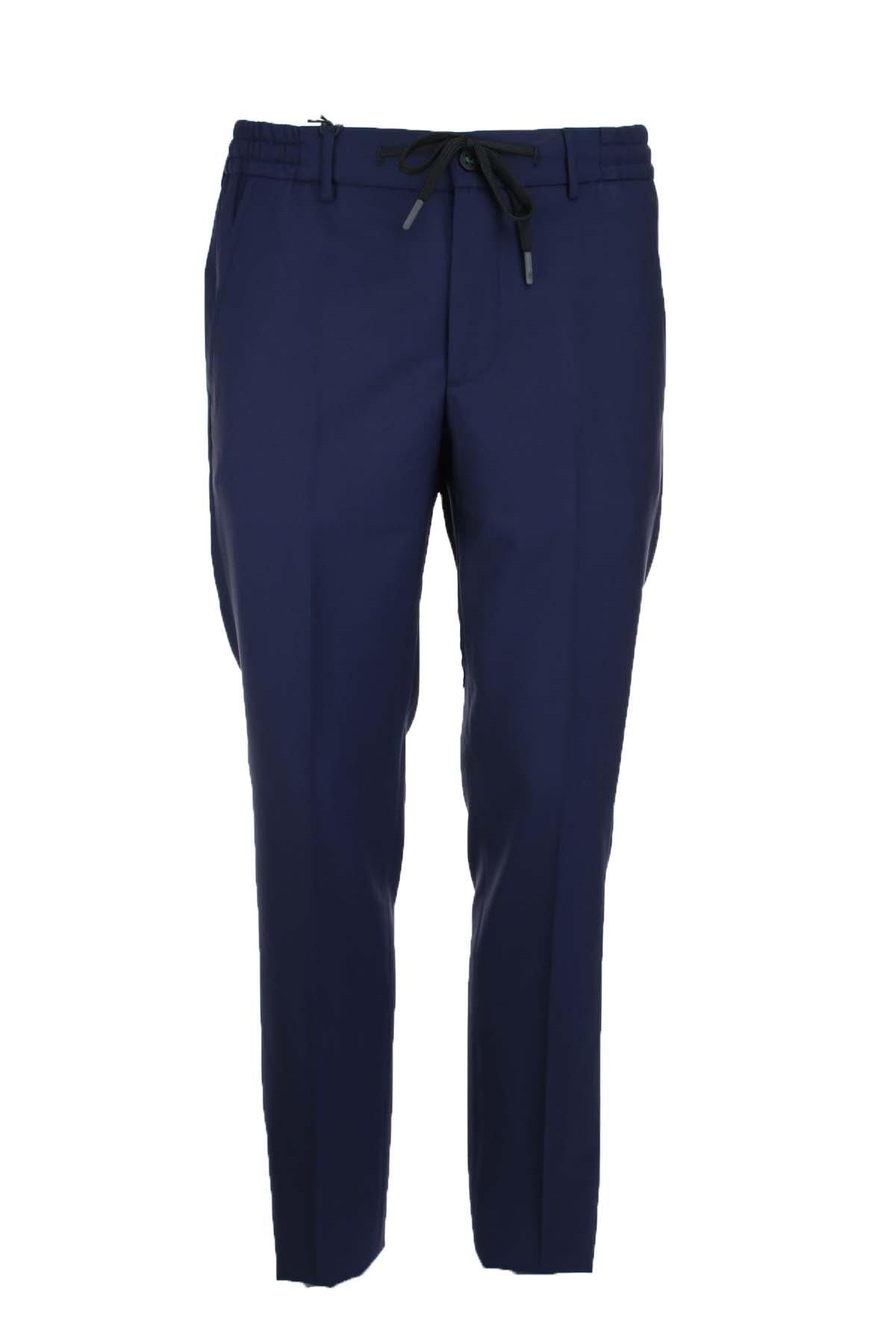 Pantalone in fresco di lana con coulisse elastico