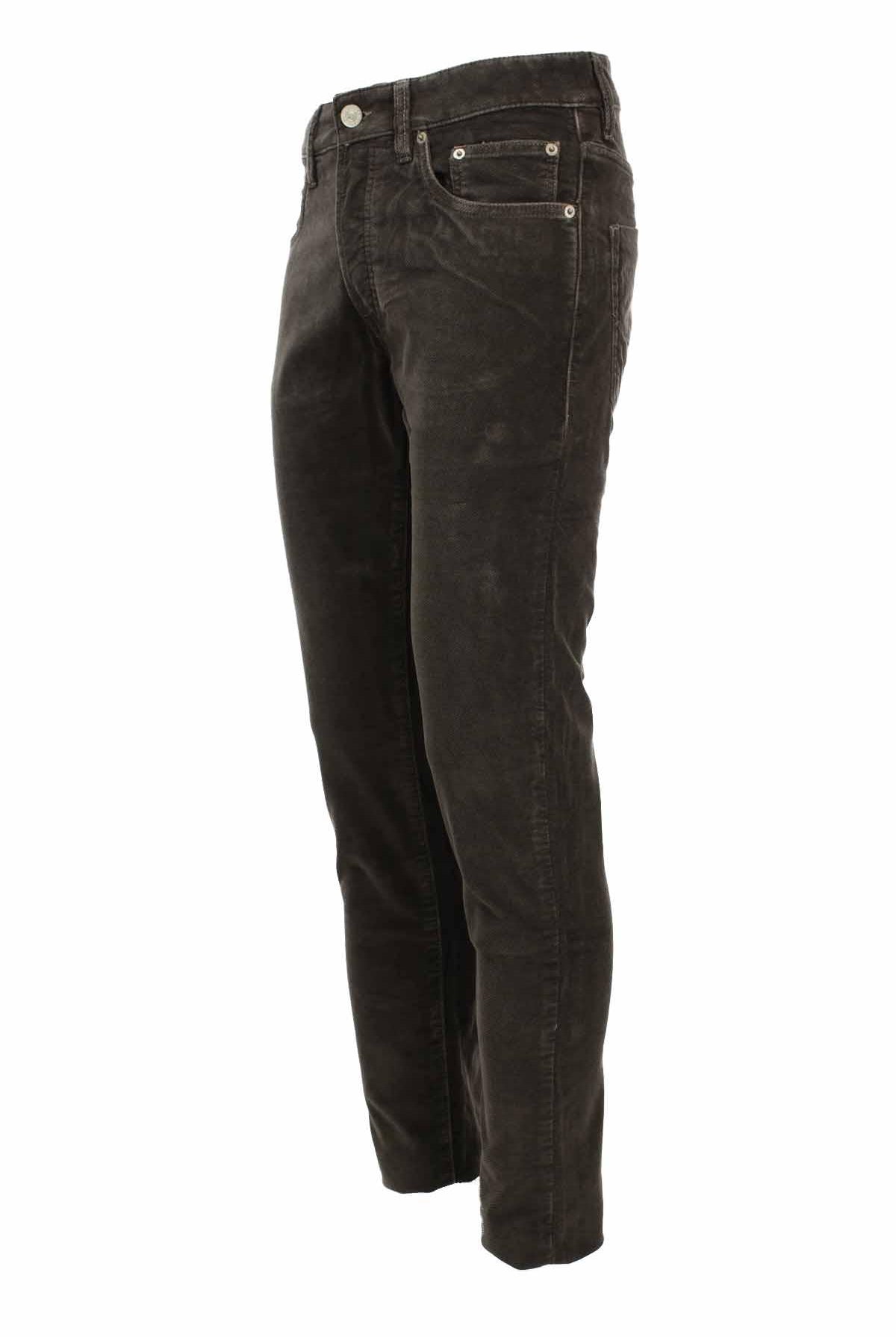 Pantalone velluto diagonale stretch