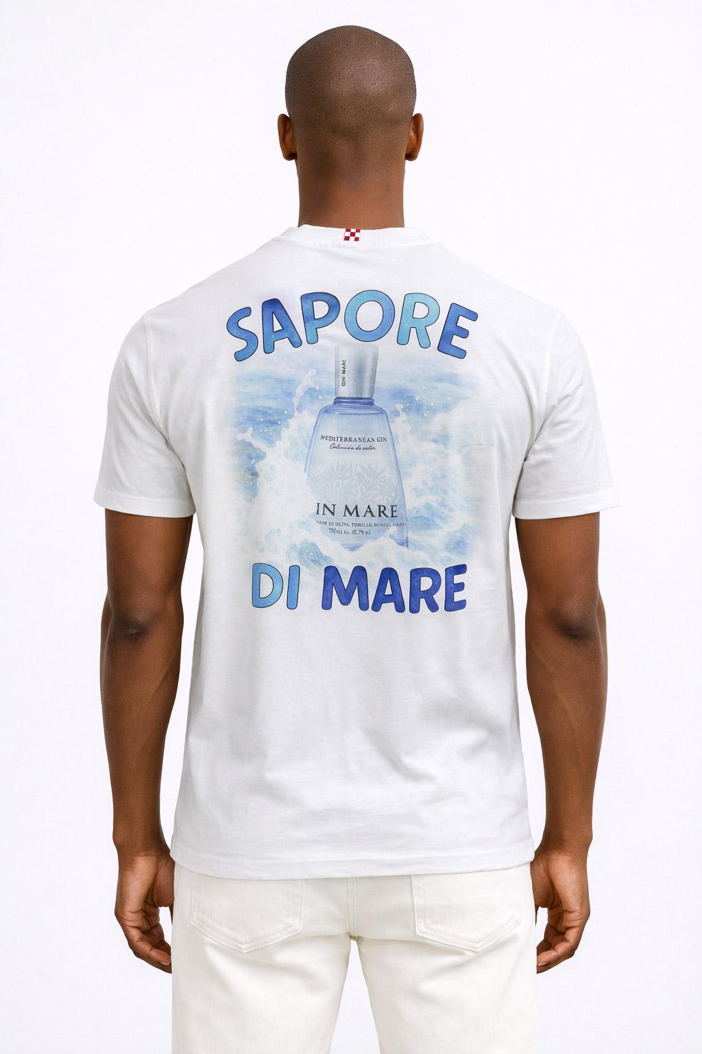 Tshirt Uomo in Cotone con Stampa Sapore di Mare