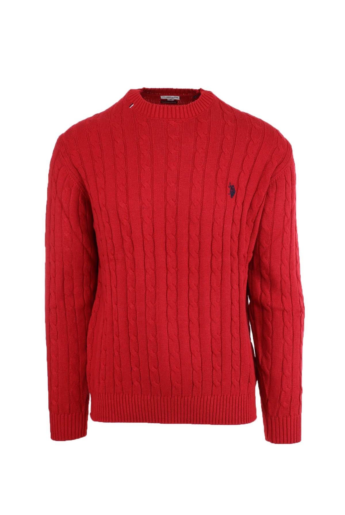 Pullover girocollo trecce