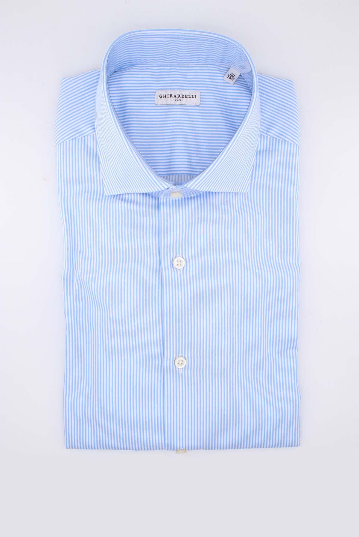 Camicia manica lunga in cotone righe